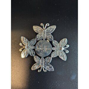 Neiman Marcus Silverstone Emilia Castillo butterfly pendant clip